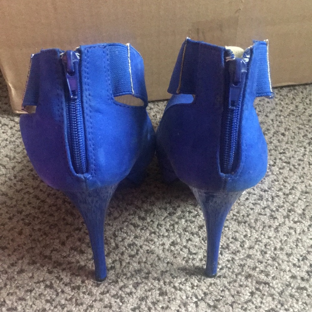 Blue platform heels - Picture 2 of 2